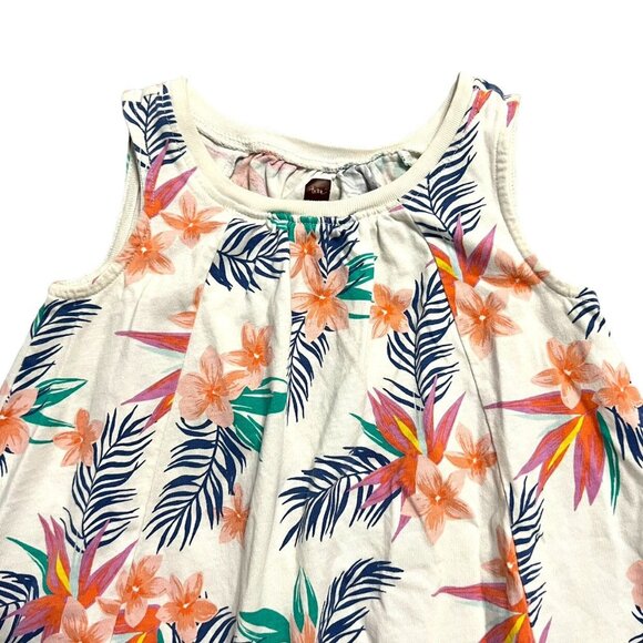 Tea Collection 2Y Hawaiian Florals Trapeze Dress - Picture 2 of 7